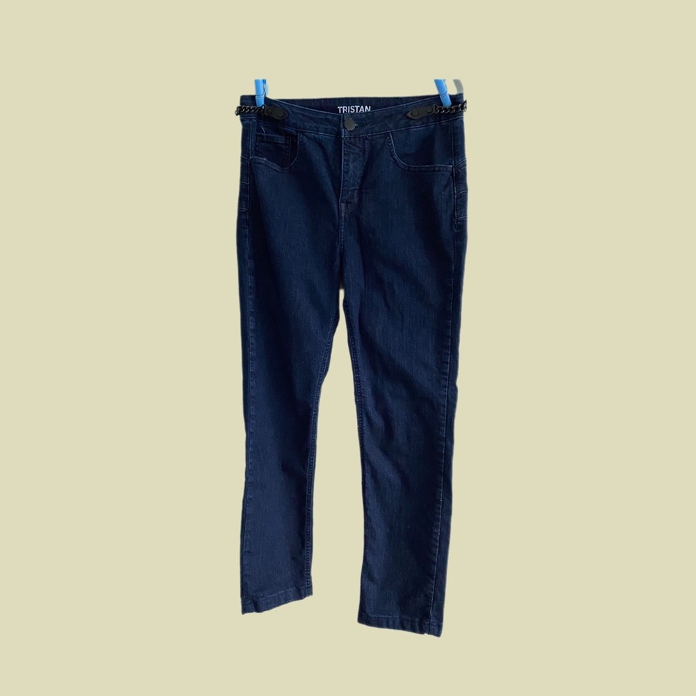 Tristan straight-leg dark blue jeans